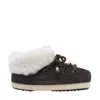 Moon Boot Evx Beaded Shearling Mules In Brown