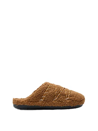 Moon Boot Teddy Slipper Bedroom Linen And Nightwear Brown
