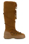Moon Boot Camel Suede Luna Boots In Brown