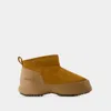 Moon Boot Caramel Suede Luna Low Ankle Boots