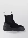 Moon Boot Luna Chelsea Suede Leather Ankle In Black