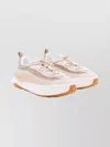 Moon Boot Chunky Sole Sneakers Featuring Mesh Panels In Neutral