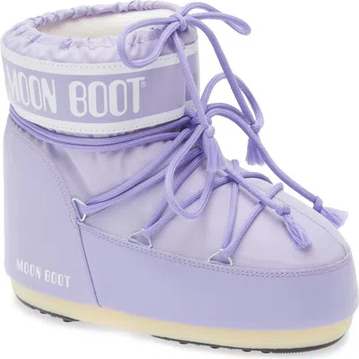 Moon Boot Womens Polyvinyl Cold Weather Ankle Boots In Purple