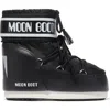 Moon Boot Black Icon Low Nylon Boots In Multi