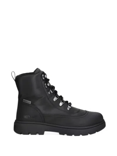 Moon Boot Combat Boots Black Nylon