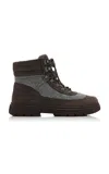 Moon Boot Combat Felt Boots In Brown