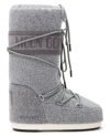 Moon Boot Woman Boot Grey Size 8-9.5 Textile Fibers