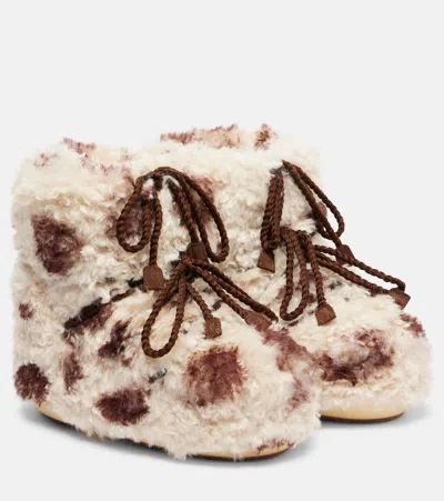 MOON BOOT COW-PRINT BOOTS