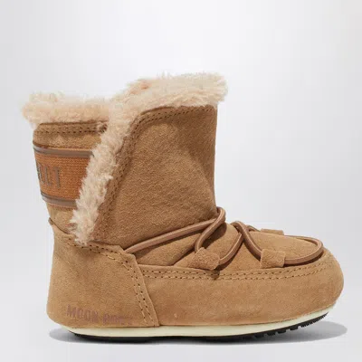 Moon Boot Crib Beige Suede Boot In Sand