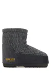 Moon Boot Dark Grey Fabric  X Guest In Residence Icon Low Ankle Boots In Gray
