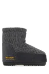 Moon Boot Dark Grey Icon Low Ankle Boots In Dark Grey