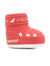 Moon Boot Dog Motif Pet Boot In Red