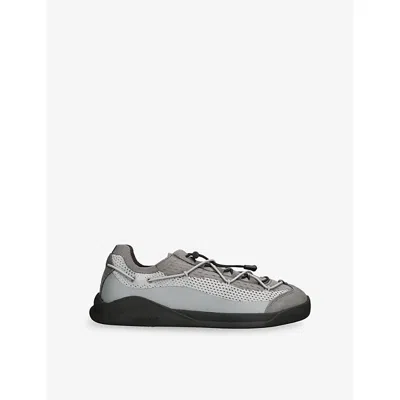 Moon Boot Ens Grey Mixed Moonlight Knitted Trainers Eur 42 / 8 Uk In Gray