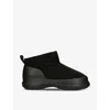 Moon Boot Luna Logo Debossed Slip-on Boots In Black