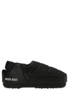 Moon Boot Mb Sandal Band Nylon Woman Sneakers Black Size 8-8.5 Textile Fibers In Black