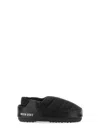 Moon Boot Evolution Sandals In Black Nylon