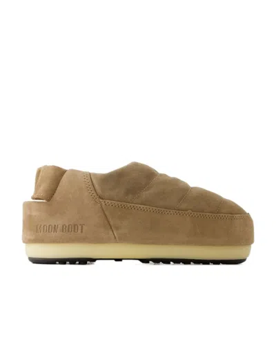 Moon Boot Evolution Sandals -  - Suede - Sand In Beige