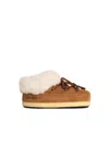 Moon Boot Logo Tubular Laces Slippers In Multi
