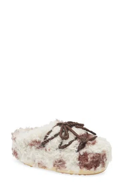 Moon Boot Evx Slip-on-style Faux Shearling Mules In Multi
