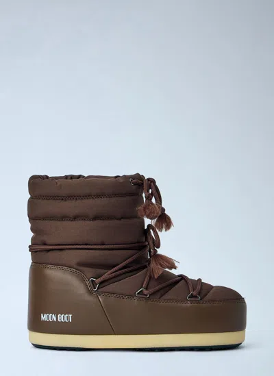 Moon Boot Evx Light Nylon Boots In Brown