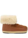 Moon Boot Boots With Logo In Brown