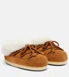 Moon Boot Evx Suede Ankle Boots In Brown
