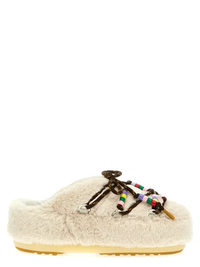 MOON BOOT MOON BOOT 'FAUX FUR BEADS' MULES