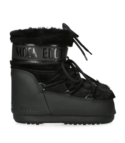 MOON BOOT FAUX FUR ICON LOW ANKLE BOOTS