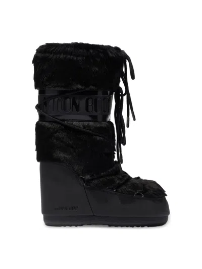 MOON BOOT FAUX FUR SNOW BOOTS