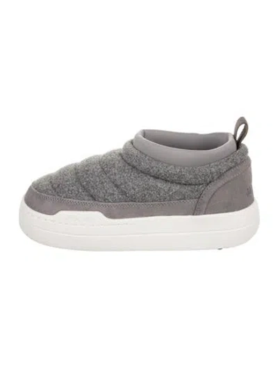 Pre-owned Moon Boot Felt Boots In Gray