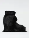 Moon Boot Icon Yeti Mid Faux Fur Ankle Boots In Schwarz