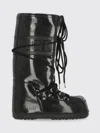 Moon Boot Stivali Icon In Gomma Nera  Donna In Multi