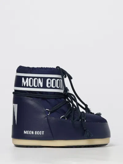 MOON BOOT BOOTS MOON BOOT WOMAN COLOR BLUE,H68003009
