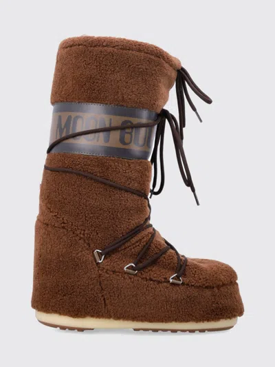 MOON BOOT BOOTS MOON BOOT WOMAN COLOR BROWN,H45326032