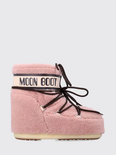 MOON BOOT BOOTS MOON BOOT WOMAN COLOR PINK,H45313010