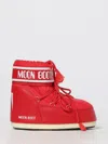 Moon Boot Icon Low 2 Red Snow Boots In Animal Print