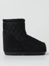 Moon Boot Icon Low Suede-trimmed Quilted Shell Snow Boots In Black