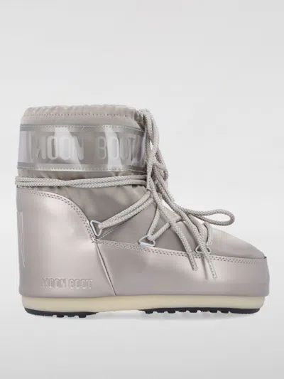 Moon Boot Classic Low Glance Lace In Platinum