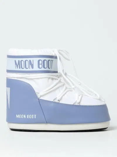 MOON BOOT FLAT ANKLE BOOTS MOON BOOT WOMAN COLOR WHITE,G12256001
