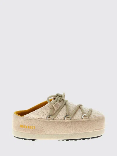 Moon Boot フラットサンダル  レディース カラー ベージュ In White