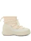 Moon Boot Flat Shoes Light And Natural In White