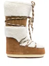 Moon Boot Flat Shoes Whisky/ Off White In Multi