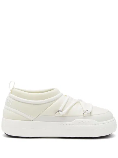 Moon Boot Flat Shoes In White