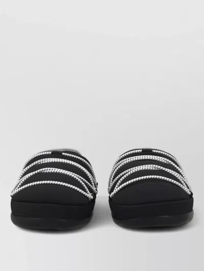 Moon Boot Flat Sole Rope Detail Round Toe Slippers