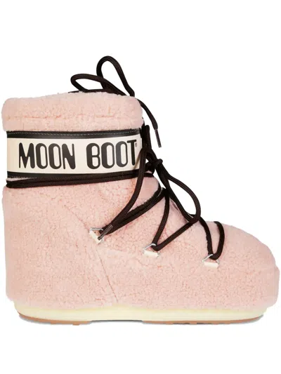 MOON BOOT FLEECE LACED BOOTS