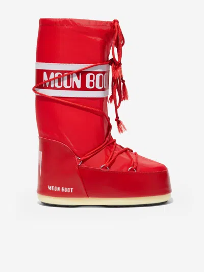 Moon Boot Kids'  Girls Icon Boots In Red