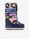 Moon Boot Girls Icon Flower Boots In Multicoloured