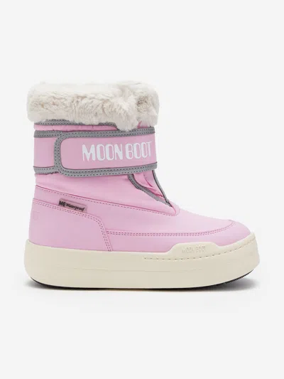Moon Boot Kids'  Girls Jr Park Strap Boots In Pink