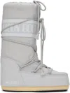 Moon Boot Gray Icon Nylon Boots In H003 - Glacier Grey