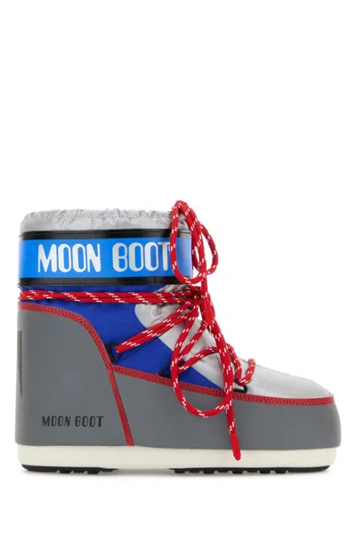 MOON BOOT GREY LOGO BOOTS